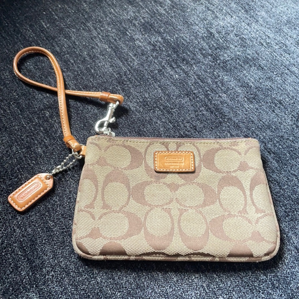 Signature Coach wristlet